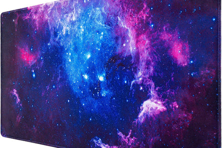 Gaming Mouse Pad, 31.5X15.7Inch Large Extended Mousepad Big Computer Desk Mat for Keyboard and Mouse Full Desk Mouse Mat with Non-Slip & Rubber Base